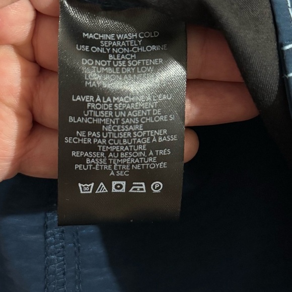 Urban Outfitters Silence + Noise Reflective Pants Women's Navy Blue Trousers - Picture 5 of 6